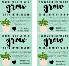 This year i decided to give my daughter's teachers a plant, and i had to make a cute printable. Thank You For Helping Me Grow Worksheets Teaching Resources Tpt