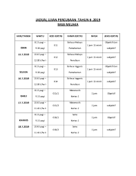 Date to check upsr 2019 result is 21 november 2019. Doc Jadual Ujian Percubaan Upsr 2019 Mgb Melaka 1 Rohani Ramadzan Academia Edu