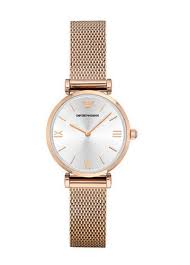 Shop armani watches now at h.samuel. Rose Gold Emporio Armani Retro Round Analog White Dial Ladies Watch Rs 24495 Piece Id 17772905662