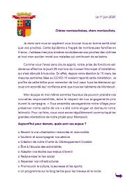 Chers amis et collègues de travail vous avez fait un très bon travail. Lettre Remerciements 06 2020 Recto Montsoult
