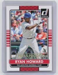 2015 Donruss #135 Ryan Howard Press Proofs Gold #/99