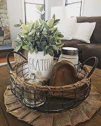 Table Tray Centerpiece Basket Hobbylobby Centerpieces Coffeetable Coffeet Table Centerpieces For Home Farmhouse Table Centerpieces Table Decor Living Room