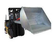 Versatile Hydraulic Bucket Off-Road Forklift Attachment Suitable for 4x4  Terrain Forklifts with Hinged Bucket.
