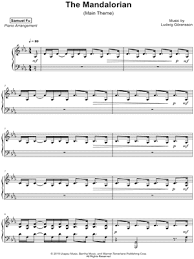 The baby (from star wars: Samuel Fu Star Wars The Mandalorian Main Theme Sheet Music Piano Solo In C Minor Download Print Sku Mn0205111