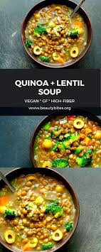 Lentil Quinoa Soup Beauty Bites Recipe Quinoa Soup Recipes Healthy Soup Recipes Lentil Recipes