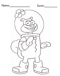 Just click to print out your copy of this sandy cheeks coloring page. Sandy Cheeks Spongebob Printable Coloring Pages