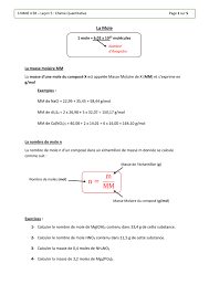 Chimie Quantitative