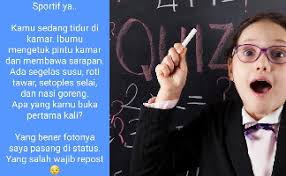 Mundur berapa langkah ke belakang dan liat keajiban gambar tersebut. Jawaban Teka Teki Ibu Bawa Sarapan Yang Lagi Viral Di Whatsapp