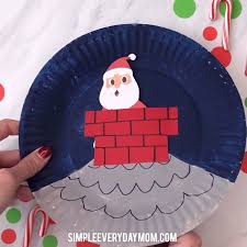 Santa Paper Plate Craft For Kids Make This Fun Santa That Moves Up And Down The Chimney It S Paper Plate Crafts For Kids Winter Crafts For Kids Santa Crafts
