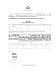Escrow is an account separate from the mortgage account where deposit of funds occurs for payment of certain conditions that apply to the mortgage escrow is used in the field of automatic banking and vending equipment. Escrow Agreement