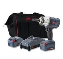 Ingersoll Rand W7252-K22 IQV20 Series™ High-Torque Cordless Impact Wrench,  1/2 in Sq, 1,900 RPM, 2 in Ext Socket Retainer, Kit with Batteries