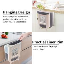Maybe you would like to learn more about one of these? Buy Hanging Kitchen Trash Can Hi Ninger Foldable Waste Bins Collapsible Mini Hang Garbage Can For Cabinet Car Bedroom Bathroom Plastic 2 4 Gallon Brown Online In Taiwan B08cx755sn