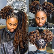 11 8k Likes 129 Comments Kingoflocs Locsbylokelo On Instagram Surprised Keish Meish With 2 Buns Locs Hairstyles Hair Styles Dreadlock Hairstyles Black