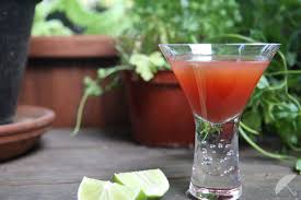 mary-tinis with infused cilantro & jalapeño vodka