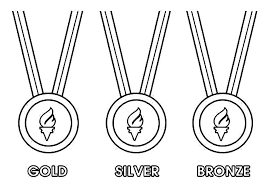 Desenho de atleta com chama olimpica para colorir. Puqgiykw7sn2lm