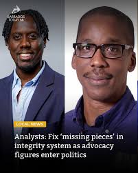 The political integrity system is “missing pieces” as a growing number of  candidates from civil society and advocacy groups step into electoral  politics ahead of the next general election, widely anticipated to