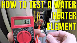 how to test a water heater element