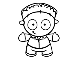 Halloween frankenstein coloring pages coloring pages giant haunted houseoloring book imageshristmas. Frankenstein Doll Coloring Page Coloringcrew Com