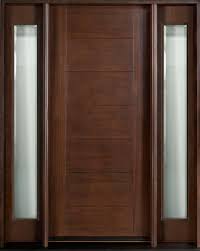 Enchanting Simple Stylish Entry Doors Doors Design With Single Panels Detail And Stained Gla Wood Exterior Door Modern Exterior Doors Solid Wood Doors Exterior