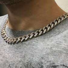 However, the term solid gold only means the piece of jewelry is made entirely with minimum 10k gold and is not hollow or filled with any other metal. Cuban Cz Diamond Chain 10k Yellow Gold Hip Hop Bling Bling Iced Out Jewelry Hiphopbling