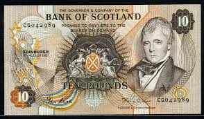 Scotland Money Bank Of Scotland Currency 10 Pounds Paper Currency Bank Notes Banknote Collection