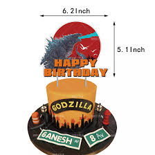 Godzilla birthday party supplies, godzilla party supplies set includes happy birthday banner, godzilla big cake toppers,birthday godzilla balloons for kids godzilla decorations birthday party. Godzilla King Of The Monsters Theme Birthday Party Decoration Set Birthday Banner Balloons Cake Topper Party Needs Lazada Ph