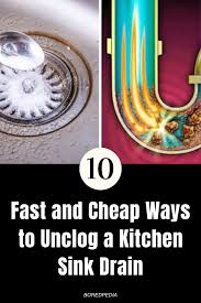 Drain cleaner is an inevitable thing as the drains exist in each and every home and they can get clogged quite often as well. 10 Fast And Cheap Ways To Unclog A Kitchen Sink Drain Strange Interesting Facts Kitchenremodeling Sink Drain Kitchen Sink Unclog Sink