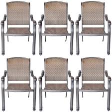 Pelican's buyers travel directly to the best furniture factories in the world on an annual basis to design get to your local pelican now & turn your backyard into your very own resort. Amazon Com Patio Chairs Set Of 6 Santa Clara Cast Aluminum Outdoor Furniture Kitchen Dining