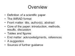 Sample thesis imrad format thesis title ideas college. Writing A Scientific Paper Basics Of Content And Organization Ppt Video Online Download