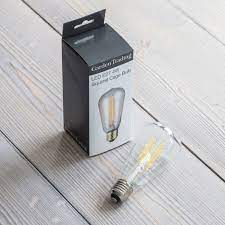 Squirrel cage rustic goldline filament lamps are special decorative filament lamps that show off their intricate filaments for a beautifull effect when lit. Led E27 Squirrel Cage 4w 2700k Light Bulb Garden Trading