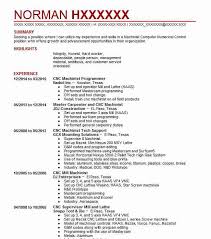 Cnc Programmer Machinist Resume Example Ace Manufacturing Cecil Wisconsin