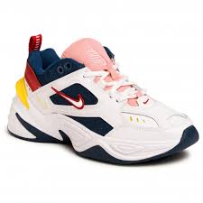 The nike m2k tekno which is inspired by the classic air monarch is returning soon in a clean black and yellow color scheme. Schuhe Nike M2k Tekno Ao3108 402 Blue Force Summit White Sneakers Halbschuhe Damenschuhe Eschuhe De