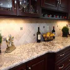 An espresso stained oak mirror hangs over a white marble vanity top fitted with a sink paired with a polished nickel faucet kit. Built In China Modern Kitchen Backsplash Espresso Kitchen Cabinets Backsplash With Dark Cabinets