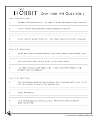 Hobbit Worksheets Chapter 4 6 Questions Woo Jr Kids Activities The Hobbit Literature Lessons This Or That Questions