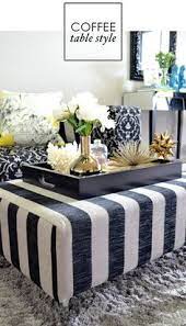 Though bowls are often thought of as serving pieces, this one is a decorative accent! 36 Coffee Table Tray Ideas Coffee Table Tray Coffee Table Tray
