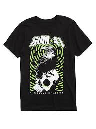 I Can Do This On My Own Sum 41 Sum 41 Crow Skull T Shirt T Shirt Skull Tshirt Crow Skull