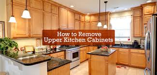 Some people chose to end their backsplash tile at the base of their upper cabinets or just a an inch or two above it. How To Remove Upper Kitchen Cabinets Budget Dumpster