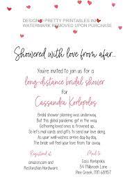 Shower By Mail Invitation Long Distance Shower By Mail Invitation Bridal Shower By Mail Invite Virtual Bridal Shower Invite Unique Bridal Shower Invites Bridal Shower Invitations Printable Bridal Shower Invitations Diy