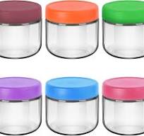 12oz Small Glass Jars for Overnight Oats Salad Yogurt Pudding Cereal Candy  Snacks Storage Containers Meal Prep Mason jar with Airtight Lids,6 Pack