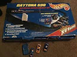 Superspeedway racing requires a unique skill set to be successful, and these drivers have it more than most. Hot Wheels Daytona 500 Super Speedway Set Motorized X V Racers Extra Rare Car Ebay Hot Wheels Races Hot Wheels Hot Wheels Track Builder