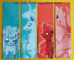 Marque Pages Pokemon Dessin Crayons De Couleur Goupix Et Feunard Avec Les Versions Alola Dessin Crayon De Couleur Dessin Pokemon Dessin