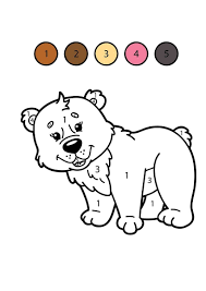 Printable number one coloring page. Free Printable Color By Number Coloring Pages For Preschool Kids