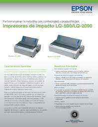 Essayez de connecter l'imprimante à votre routeur, point d'accès, commutateur ou concentrateur avec un autre câble ethernet. Matrizdepunto Epson Lq590 Lq2090 By Radikal Systems Issuu