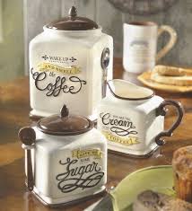 New Coffee Themed Canister Sugar Bowl Creamer Kitchen Decor Gift Set Kitchen Decor Themes Coffee Coffee Decor Kitchen Kitchen Decor Sets