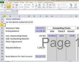 Bank Reconciliation Template 5 Easy Steps To Balance Your Accounts Reconciliation Small Business Blog Sample Resume