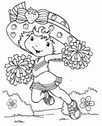 Strawberry shortcake and custard colouring sheet. Strawberry Shortcake Free Printable Coloring Pages For Kids
