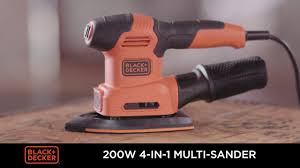 Black And Decker 1 4 Sheet Sander Replacement Pad Black Decker 200w Multi Sander Youtube