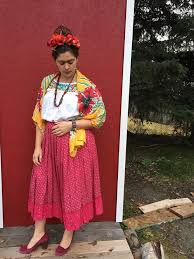 Diy Frida Kahlo Costume Frida Kahlo Costume Mexican Fancy Dress Mexican Costume Diy