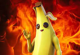 The outfit is most likely based on the banana from the it's peanut butter jelly time! trend. Fortnite Season 8 Skins Peely The Banana Is A Meme But Is He Evil Fortnite Wallpaper Banana Skin Banana Wallpaper