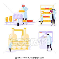 Vector Stock Cheese Food Production Industry Collection